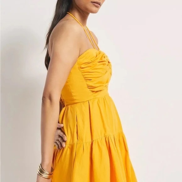 Anthropologie Emily Halter Mini Dress size LG boho festival coast beach summer - Picture 4 of 10